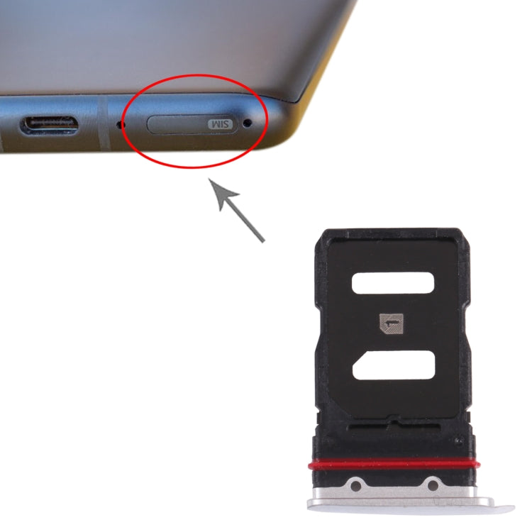 SIM Card Tray + SIM Card Tray for Asus Zenfone 8 ZS590KS (Silver) - free shipping - PMc TechLife - Order now!