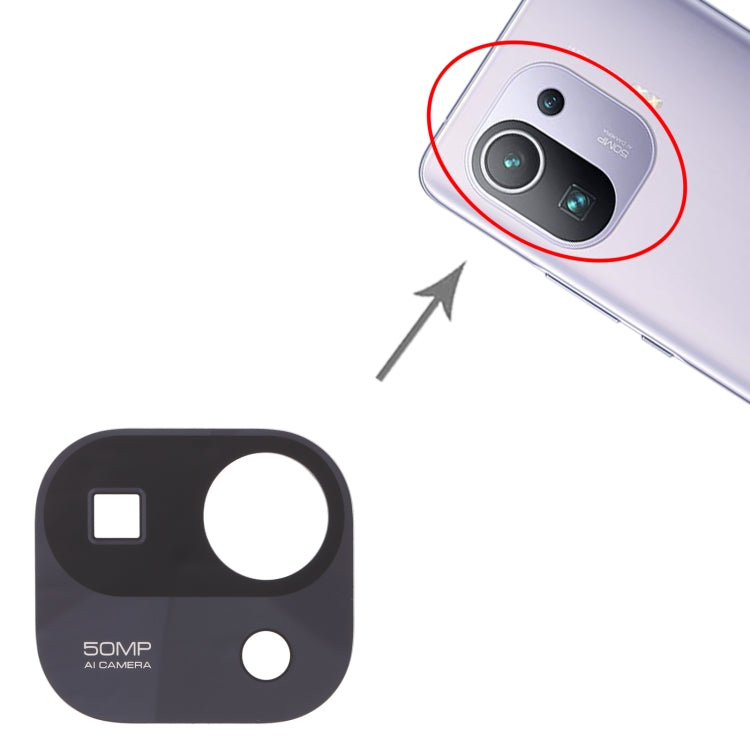 Back Camera Lens for Xiaomi Mi 11 Pro M2102K1AC (Black) - free shipping - PMc TechLife - Order now!