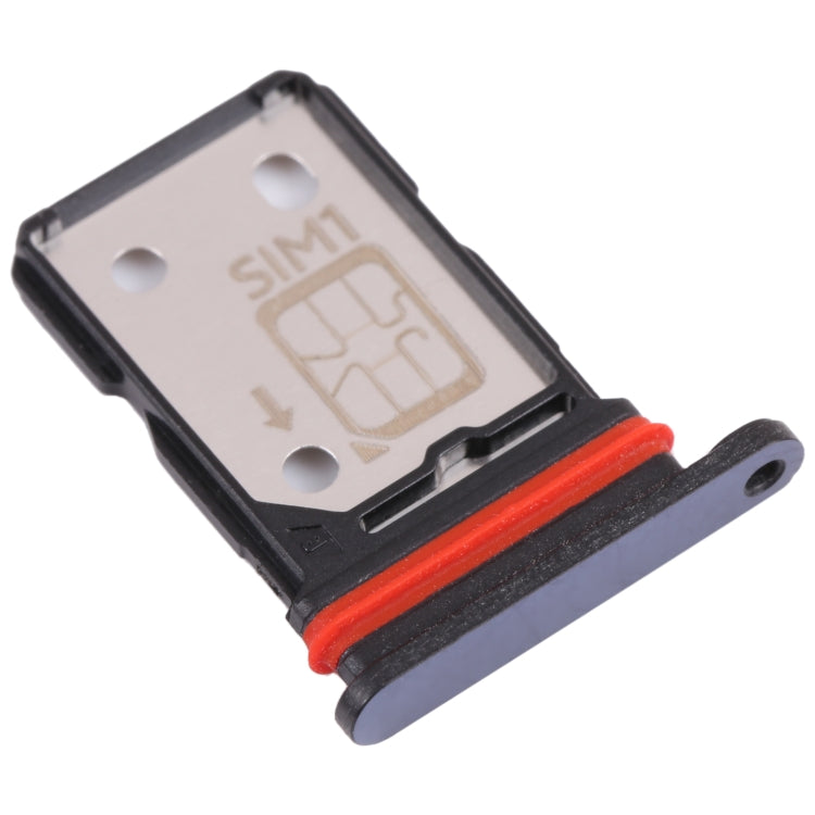 For vivo iQOO Z5 SIM Card Tray + SIM Card Tray (Black) - Card Socket by PMc TechLife | Online Shopping South Africa | PMc TechLife | Buy Now Pay Later Mobicred