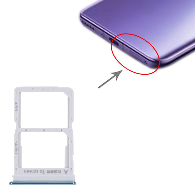SIM Card Tray + NM Card Tray for Honor 30i (Blue) - Card Socket by PMc TechLife | Online Shopping South Africa | PMc TechLife | Buy Now Pay Later Mobicred