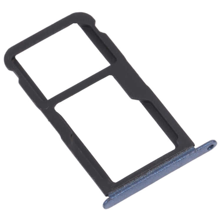 SIM Card Tray + SIM Card Tray / Micro SD Card Tray for Honor Play 6 (Blue) - Card Socket by PMc TechLife | Online Shopping South Africa | PMc TechLife | Buy Now Pay Later Mobicred