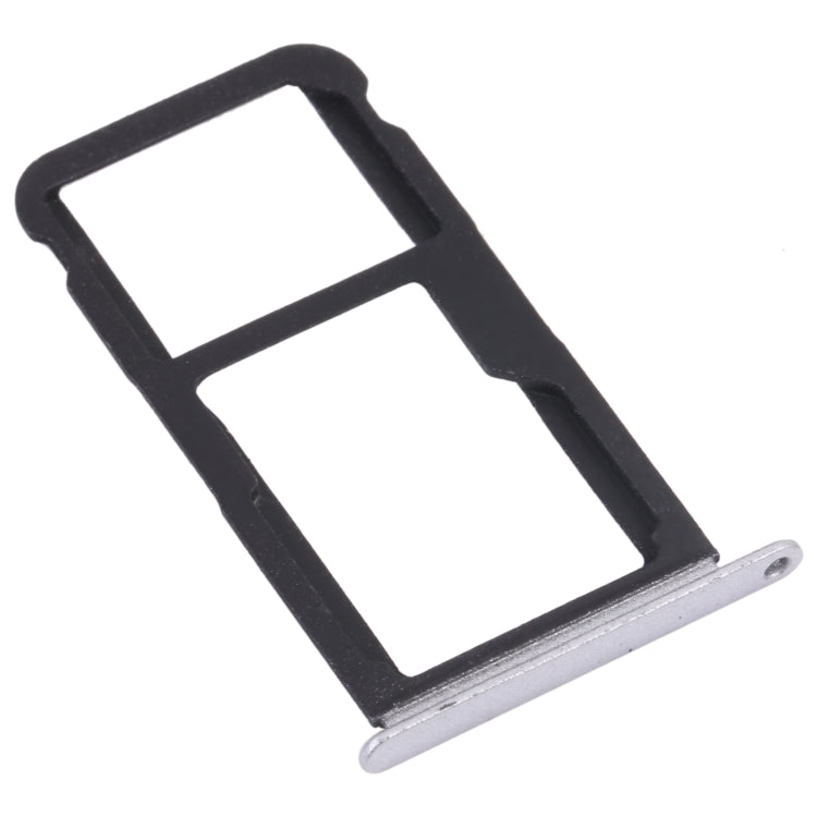 SIM Card Tray + SIM Card Tray / Micro SD Card Tray for Honor Play 6 (Silver) - Card Socket by PMc TechLife | Online Shopping South Africa | PMc TechLife | Buy Now Pay Later Mobicred