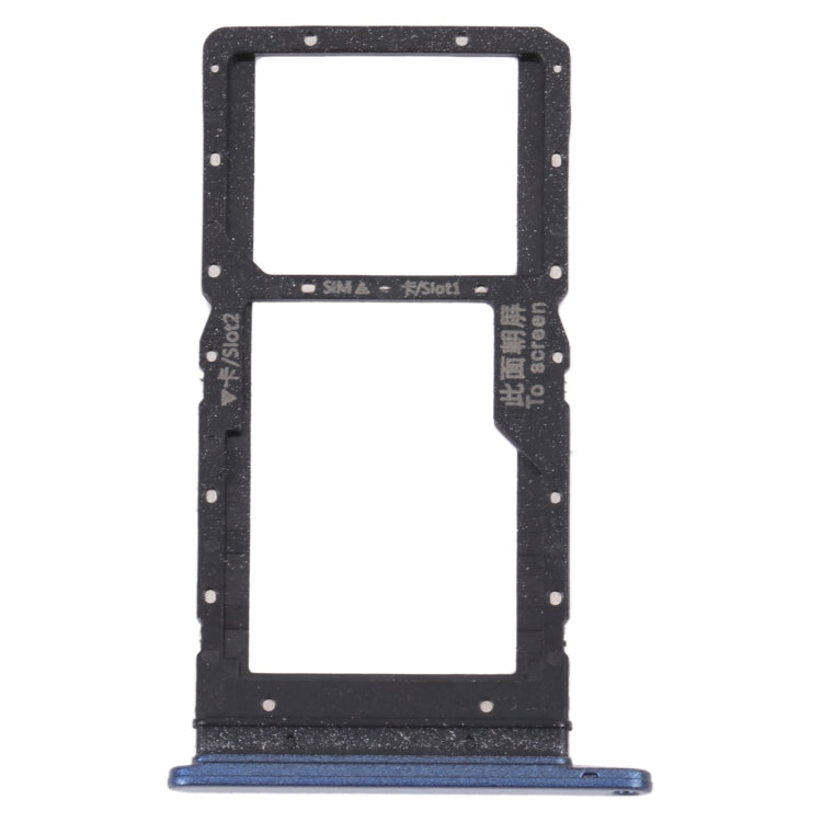 SIM Card Tray + SIM Card Tray / Micro SD Card Tray for Huawei Maimang 10 SE (Blue) - Card Socket by PMc TechLife | Online Shopping South Africa | PMc TechLife | Buy Now Pay Later Mobicred