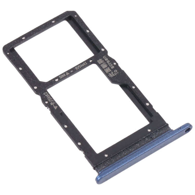 SIM Card Tray + SIM Card Tray / Micro SD Card Tray for Huawei Maimang 10 SE (Blue) - Card Socket by PMc TechLife | Online Shopping South Africa | PMc TechLife | Buy Now Pay Later Mobicred