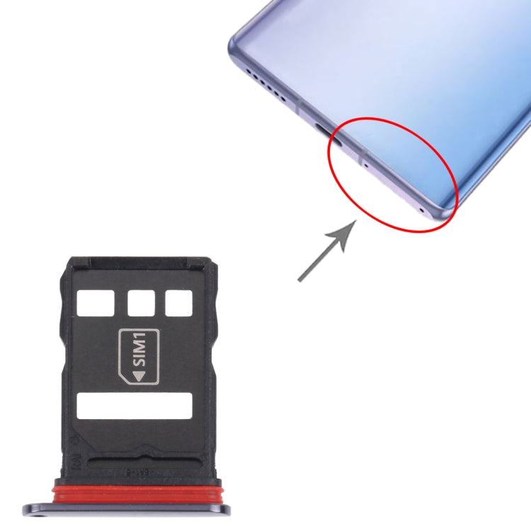 SIM Card Tray + NM Card Tray for Huawei Mate 40E 5G (Black) - Card Socket by PMc TechLife | Online Shopping South Africa | PMc TechLife | Buy Now Pay Later Mobicred