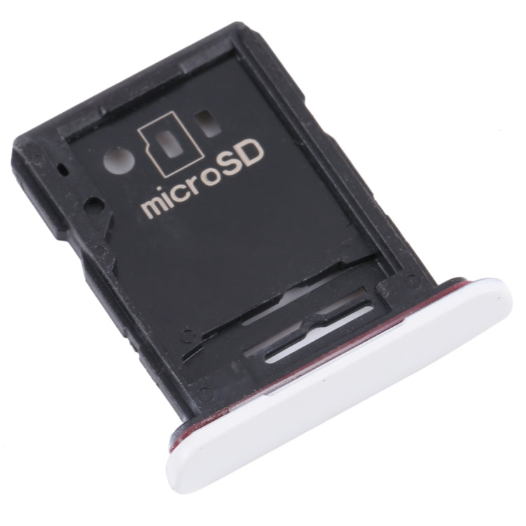 SIM Card Tray + Micro SD Card Tray for Sony Xperia 10 III (White) - Camera by PMC TechLife | Online Shopping South Africa | PMC TechLife | Buy Now Pay Later Mobicred
