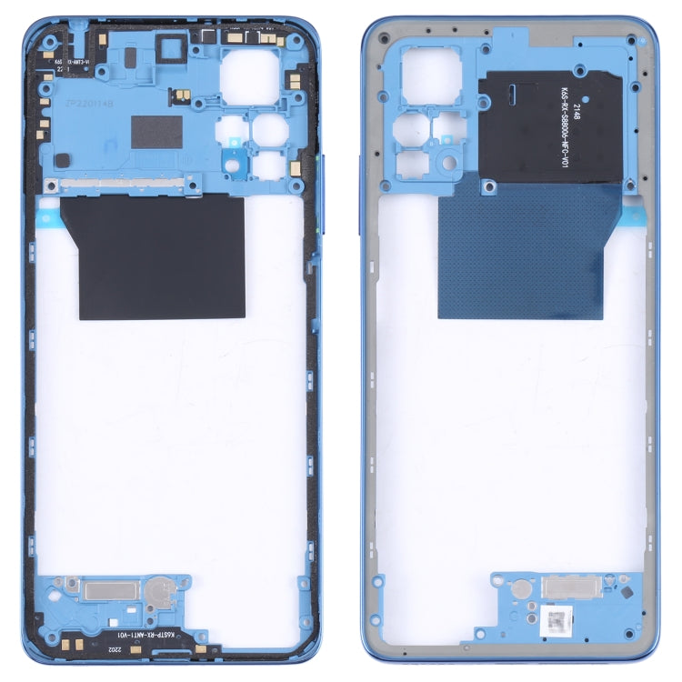 Middle Frame Bezel Plate for Xiaomi Poco X4 Pro 5G/Redmi Note 11E Pro(Dark Blue) - Frame Bezel Plate by PMC Jewellery | Online Shopping South Africa | PMC Jewellery | Buy Now Pay Later Mobicred