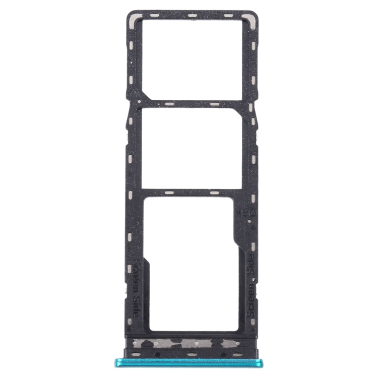 For Infinix S5 X652 SIM Card Tray + SIM Card Tray + Micro SD Card Tray (Green) - Card Tray by PMc TechLife | Online Shopping South Africa | PMc TechLife | Buy Now Pay Later Mobicred