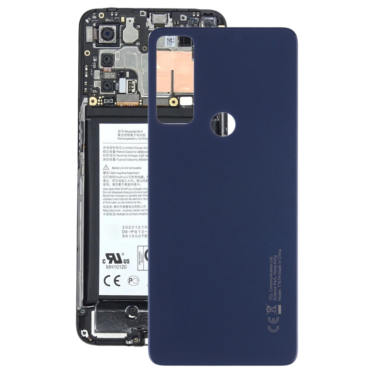 Battery Back Cover for TCL 20 R 5G/20 XE(Blue) - For TCL by PMC TechLife | Online Shopping South Africa | PMC TechLife | Buy Now Pay Later Mobicred