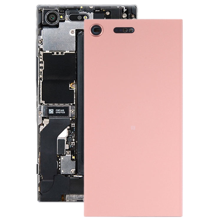 Original Battery Back Cover with Camera Lens for Sony Xperia XZ Premium(Pink) - Back Cover by PMC Jewellery | Online Shopping South Africa | PMC Jewellery | Buy Now Pay Later Mobicred