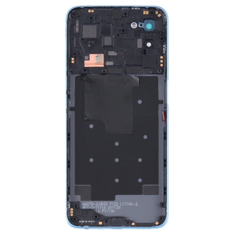 For OPPO A56 5G Battery Back Cover with Middle Frame (Blue) - Back Cover by PMC Jewellery | Online Shopping South Africa | PMC Jewellery | Buy Now Pay Later Mobicred