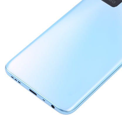 For OPPO A56 5G Battery Back Cover with Middle Frame (Blue) - Back Cover by PMC Jewellery | Online Shopping South Africa | PMC Jewellery | Buy Now Pay Later Mobicred