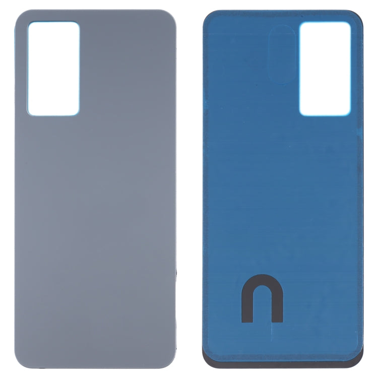 For vivo Y75 4G 2022/V23e Glass Battery Back Cover (Black) - Back Cover by PMC TechLife | Online Shopping South Africa | PMC TechLife | Buy Now Pay Later Mobicred