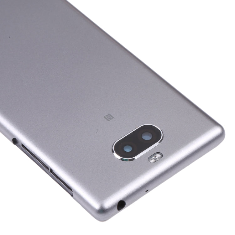For Sony Xperia 10 Original Battery Back Cover(Silver) - Back Cover by PMC TechLife | Online Shopping South Africa | PMC TechLife | Buy Now Pay Later Mobicred