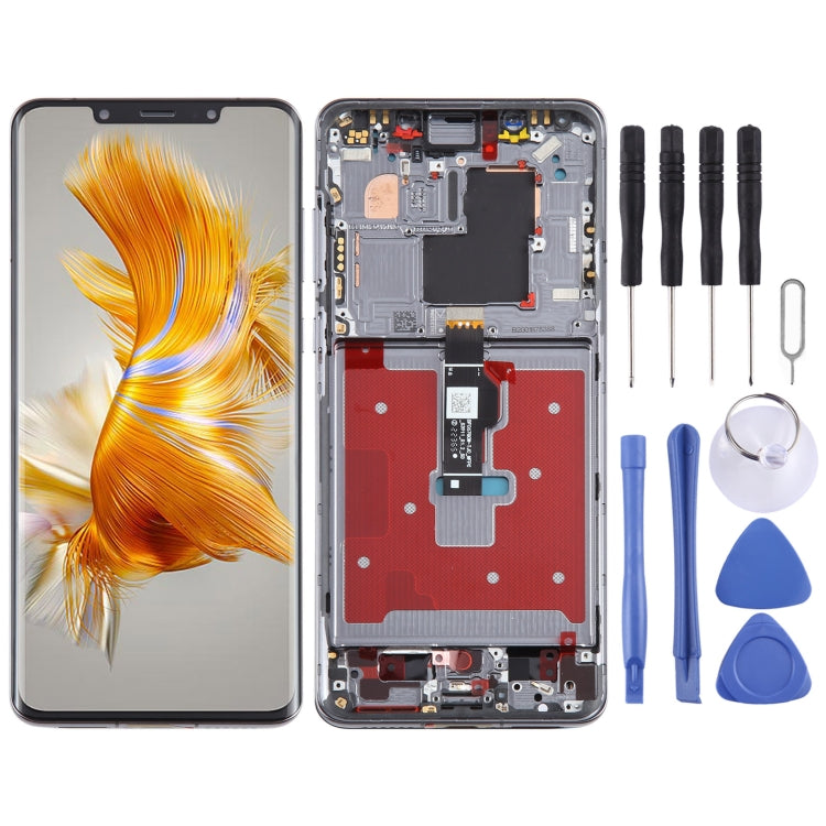 Original LCD Screen For Huawei Mate 50 Pro Digitizer Full Assembly with Frame(Black) - free shipping - PMC TechLife - Order now!