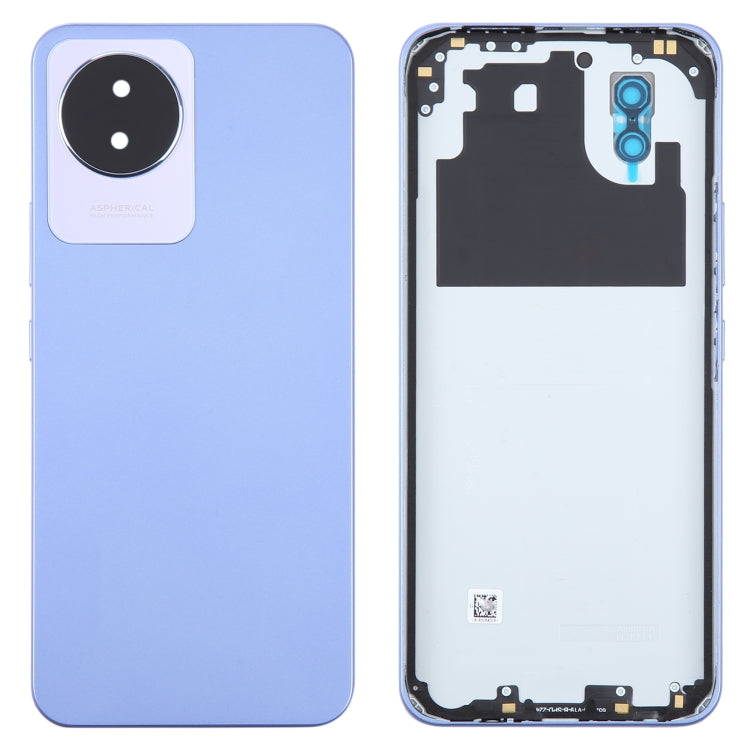 For vivo Y02 Original Battery Back Cover with Camera Lens Cover(Blue) - Back Cover by PMC Jewellery | Online Shopping South Africa | PMC Jewellery