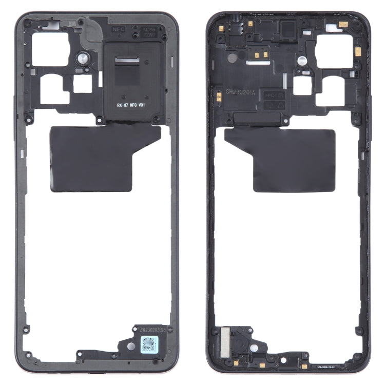 For Xiaomi Redmi Note 12 4G Original Middle Frame Bezel Plate (Black) - Frame Bezel Plate by PMC TechLife | Online Shopping South Africa | PMC TechLife