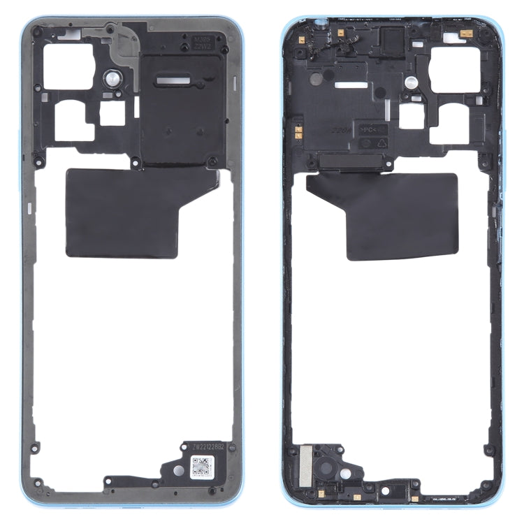 For Xiaomi Redmi Note 12 4G Original Middle Frame Bezel Plate (Blue) - Frame Bezel Plate by PMC TechLife | Online Shopping South Africa | PMC TechLife | Buy Now Pay Later Mobicred