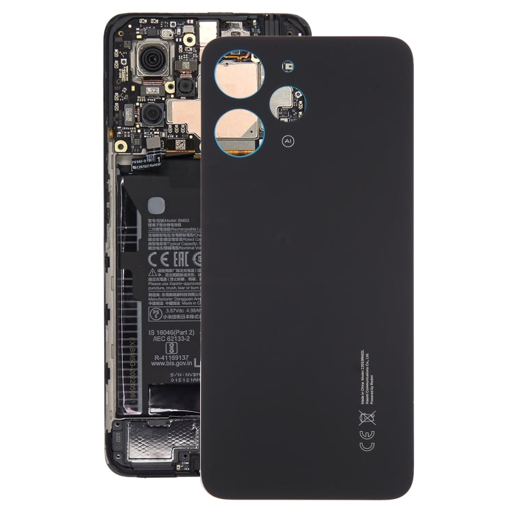 For Xiaomi Redmi 12 4G Original Battery Back Cover(Black) - Back Cover by PMC Jewellery | Online Shopping South Africa | PMC Jewellery