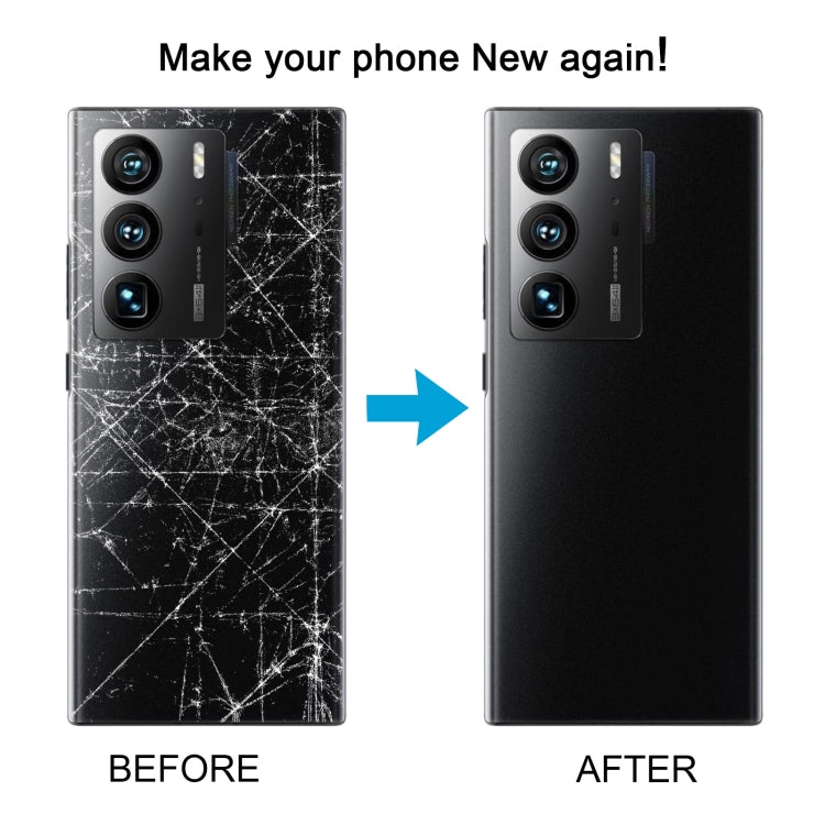 For ZTE Axon A41 Ultra 5G Glass Battery Back Cover(Grey) - For ZTE by PMC TechLife | Online Shopping South Africa | PMC TechLife