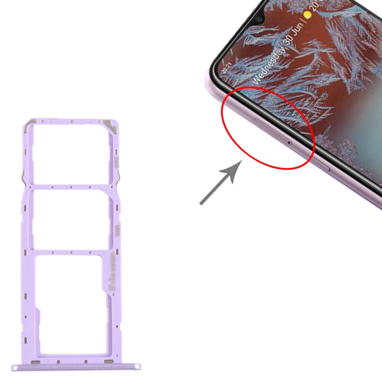 For Nokia G10 Original SIM + SIM + Micro SD Card Tray (Purple) - free shipping - PMC TechLife - Order now!