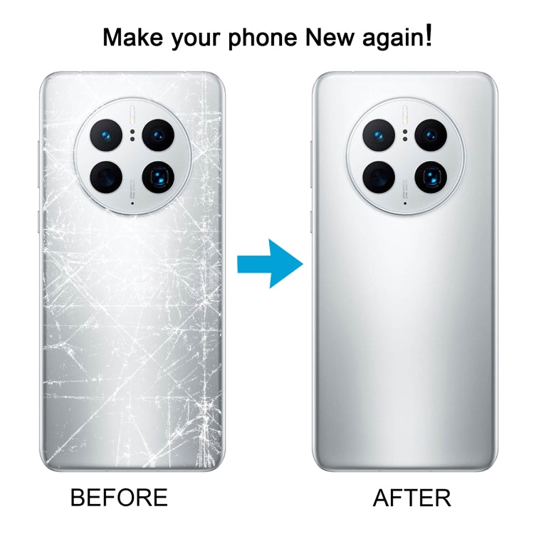 For Huawei Mate 50 Pro Battery Back Cover(Silver) - Back Cover by PMC TechLife | Online Shopping South Africa | PMC TechLife