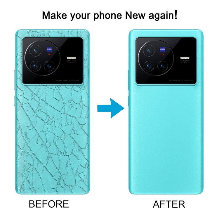 For vivo X80 OEM Glass Material Battery Back Cover(Blue) - Back Cover by PMC Jewellery | Online Shopping South Africa | PMC Jewellery | Buy Now Pay Later Mobicred