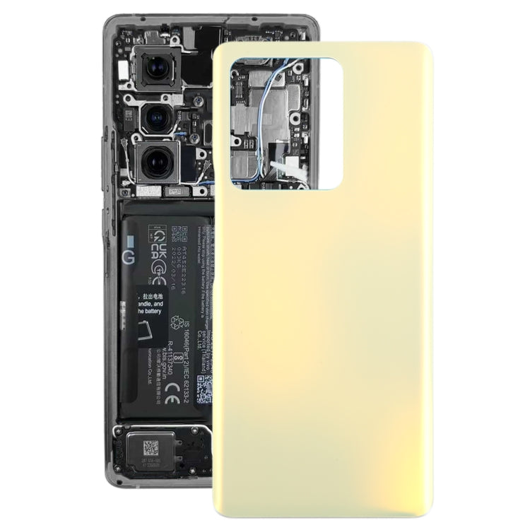 For vivo S16 OEM Glass Material Battery Back Cover(Yellow) - Back Cover by PMC TechLife | Online Shopping South Africa | PMC TechLife | Buy Now Pay Later Mobicred