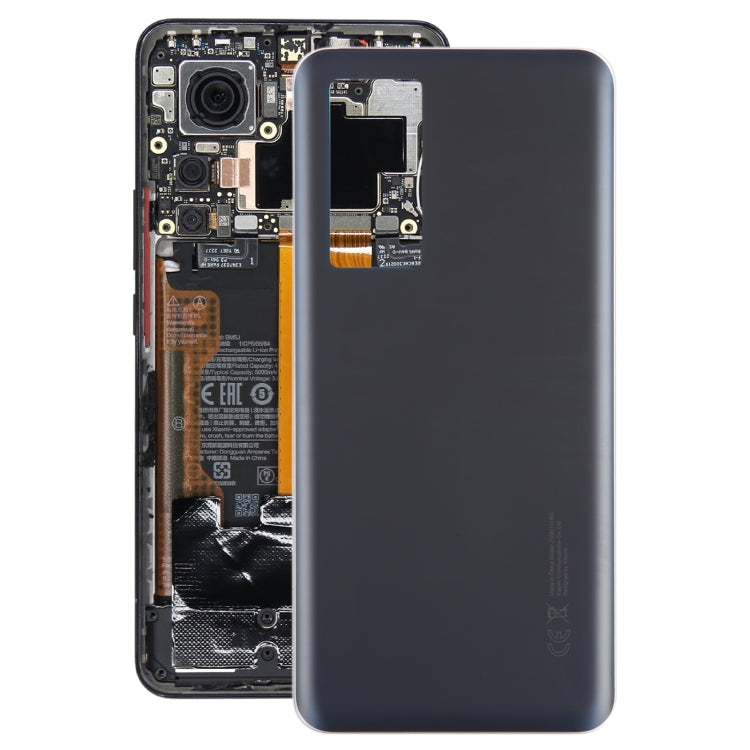 For Xiaomi 12T OEM Glass Material Battery Back Cover(Black) - Back Cover by PMC TechLife | Online Shopping South Africa | PMC TechLife | Buy Now Pay Later Mobicred