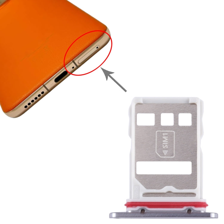 For Huawei Mate 50E SIM + NM Card Tray (Black) - Card Socket by PMc TechLife | Online Shopping South Africa | PMc TechLife | Buy Now Pay Later Mobicred