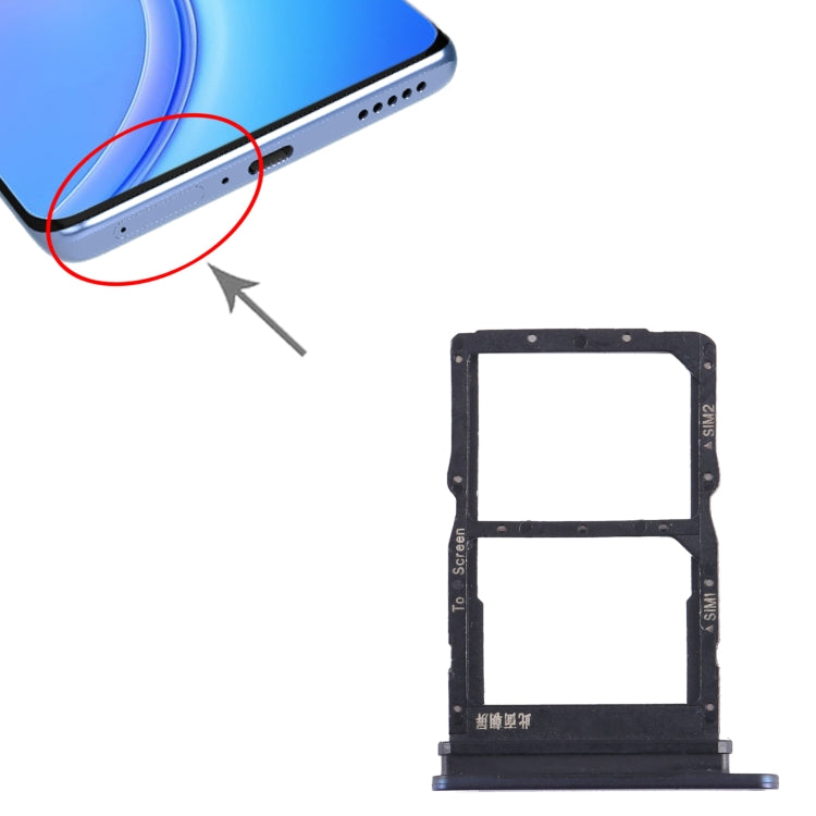 For Honor V40 Lite SIM + SIM Card Tray (Blue) - Card Socket by PMc TechLife | Online Shopping South Africa | PMc TechLife | Buy Now Pay Later Mobicred