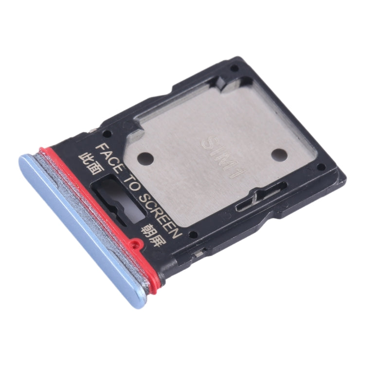 For Xiaomi Poco X4 GT SIM Card Tray + SIM Card Tray / Micro SD Card Tray (Blue) - Card Tray by PMC TechLife | Online Shopping South Africa | PMC TechLife