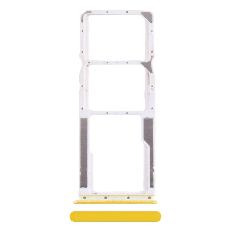 For Xiaomi Poco M5 4G SIM Card Tray + SIM Card Tray + Micro SD Card Tray (Yellow) - Card Tray by PMC TechLife | Online Shopping South Africa | PMC TechLife