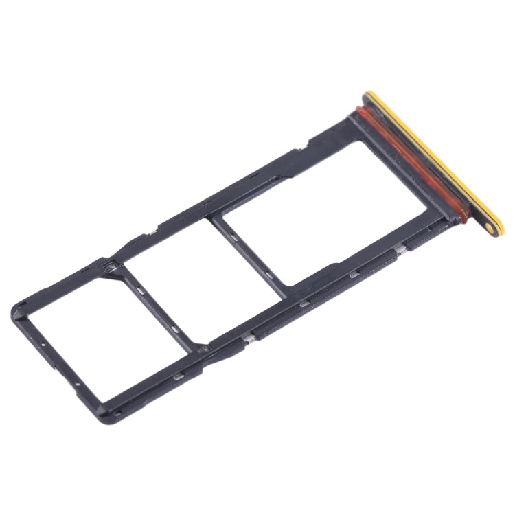 For Tecno Pop 7 BF6 SIM Card Tray + SIM Card Tray + Micro SD Card Tray (Orange) - Card Tray by PMC TechLife | Online Shopping South Africa | PMC TechLife | Buy Now Pay Later Mobicred