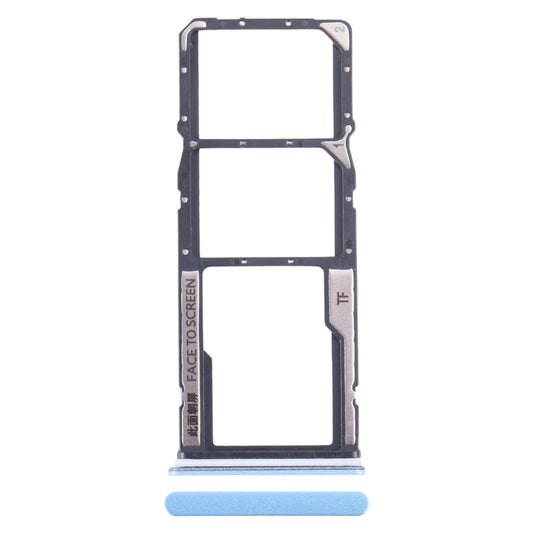 For Xiaomi Redmi Note 12 4G SIM Card Tray + SIM Card Tray + Micro SD Card Tray (Blue) - Card Tray by PMC Jewellery | Online Shopping South Africa | PMC Jewellery