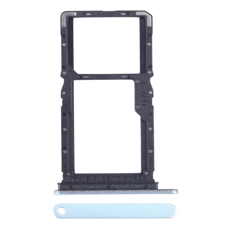 For Xiaomi Redmi Note 13 5G SIM Card Tray + SIM / Micro SD Card Tray (Blue) - Card Tray by PMC TechLife | Online Shopping South Africa | PMC TechLife | Buy Now Pay Later Mobicred