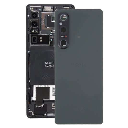 For Sony Xperia 1 V Original Battery Back Cover with Camera Lens Cover(Green) - Back Cover by PMC Jewellery | Online Shopping South Africa | PMC Jewellery