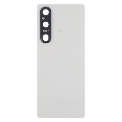 For Sony Xperia 1 V Original Battery Back Cover with Camera Lens Cover(Silver) - Back Cover by PMC Jewellery | Online Shopping South Africa | PMC Jewellery