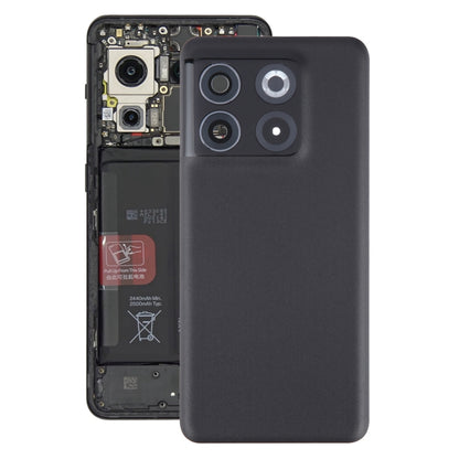 For OnePlus 10T Battery Back Cover with Camera Lens Cover(Black) - Back Cover by PMC Jewellery | Online Shopping South Africa | PMC Jewellery | Buy Now Pay Later Mobicred