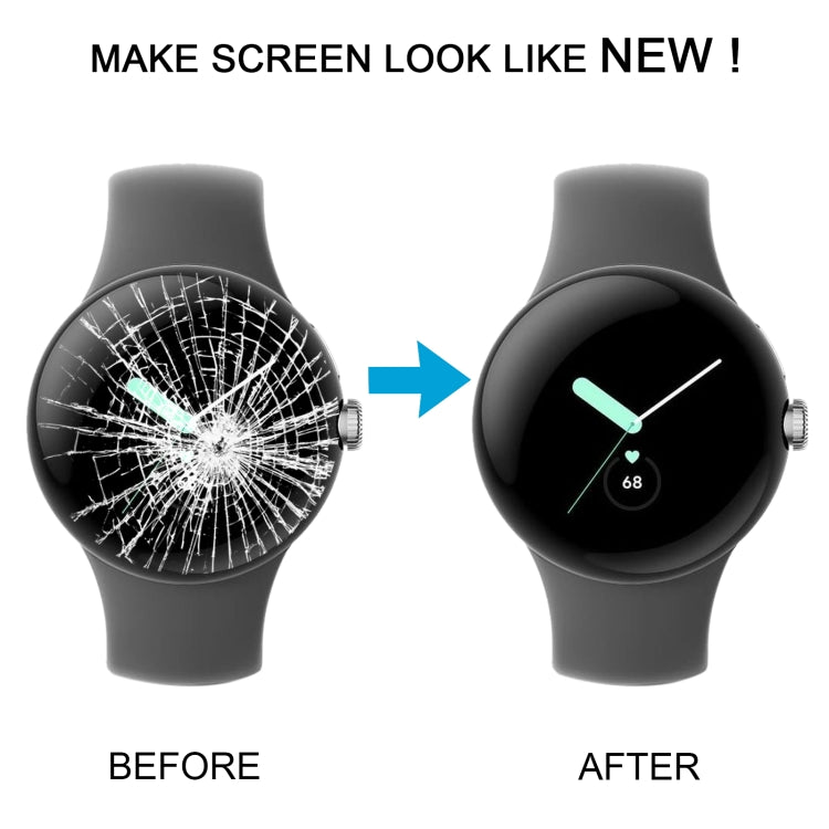 For Google Pixel Watch GWT9R/GBZ4S/GQF4C Original Front Screen Outer Glass Lens - Other by PMC Jewellery | Online Shopping South Africa | PMC Jewellery | Buy Now Pay Later Mobicred