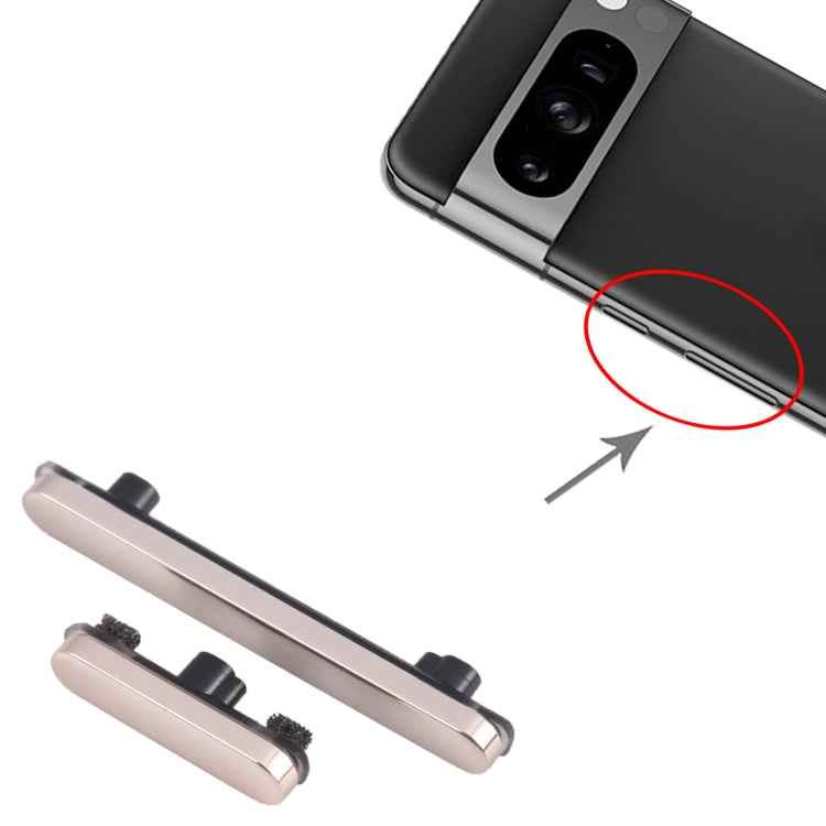 For Google Pixel 8 Pro Power Button + Volume Control Button (Gold) - Others by PMC TechLife | Online Shopping South Africa | PMC TechLife | Buy Now Pay Later Mobicred