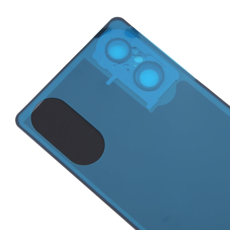 For Sony Xperia 5 V Battery Back Cover with Camera Lens Cover(Blue) - Back Cover by PMC TechLife | Online Shopping South Africa | PMC TechLife | Buy Now Pay Later Mobicred