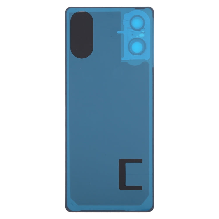 For Sony Xperia 5 V Battery Back Cover with Camera Lens Cover(Silver) - Back Cover by PMC TechLife | Online Shopping South Africa | PMC TechLife | Buy Now Pay Later Mobicred