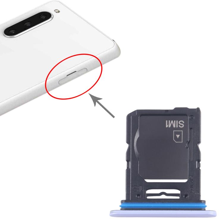 For Sony Xperia 10 V Original SIM Card Tray + Micro SD Card Tray (Purple) - Card Tray by PMC TechLife | Online Shopping South Africa | PMC TechLife | Buy Now Pay Later Mobicred