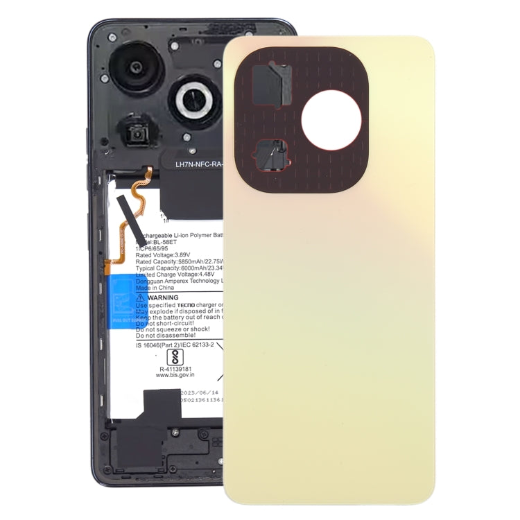 For Infinix Smart 8 Pro Original Battery Back Cover(Gold) - Back Cover by PMC TechLife | Online Shopping South Africa | PMC TechLife | Buy Now Pay Later Mobicred
