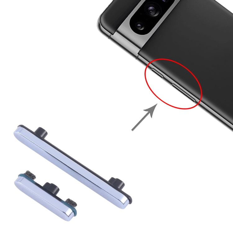 For Google Pixel 8 Pro Original Power Button and Volume Control Button (Blue) - free shipping - PMC TechLife - Order now!