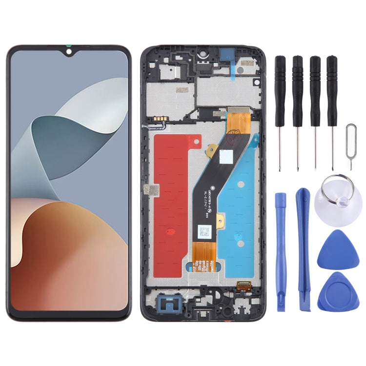 For ZTE Blade A34 LCD Screen Digitizer Full Assembly with Frame (Black) - For ZTE by PMC TechLife | Online Shopping South Africa | PMC TechLife | Buy Now Pay Later Mobicred