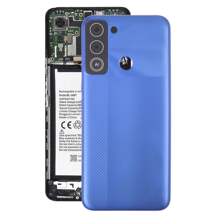 For Tecno Pop 5 LTE Original Battery Back Cover(Blue) - Back Cover by PMc TechLife | Online Shopping South Africa | PMc TechLife | Buy Now Pay Later Mobicred