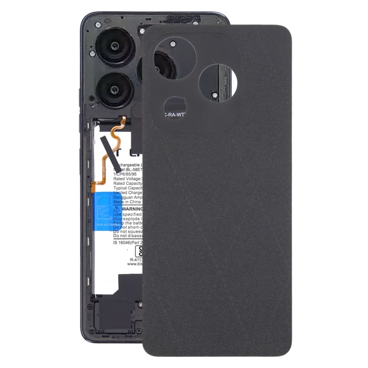 For Tecno Spark 20C Original Battery Back Cover(Black) - Back Cover by PMc TechLife | Online Shopping South Africa | PMc TechLife | Buy Now Pay Later Mobicred