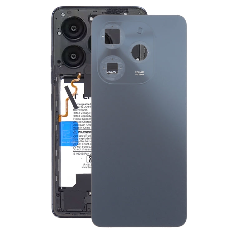 For Tecno Spark Go 2024 Original Battery Back Cover(Black) - Back Cover by PMc TechLife | Online Shopping South Africa | PMc TechLife | Buy Now Pay Later Mobicred